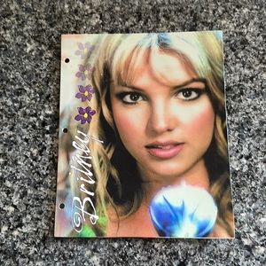 Vintage 1990s Britney Spears Folder Official Merchandise